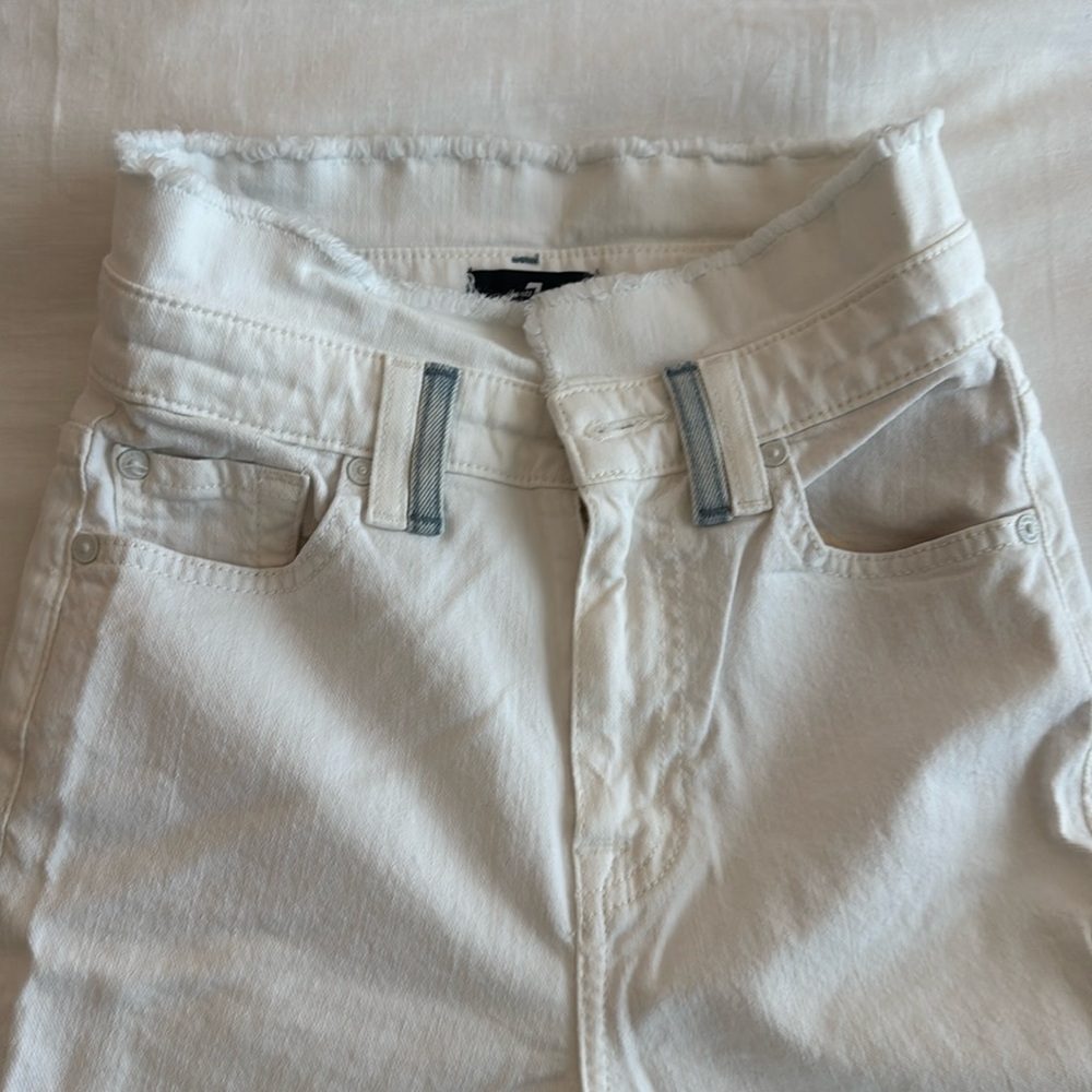 White seven for all mankind jeans